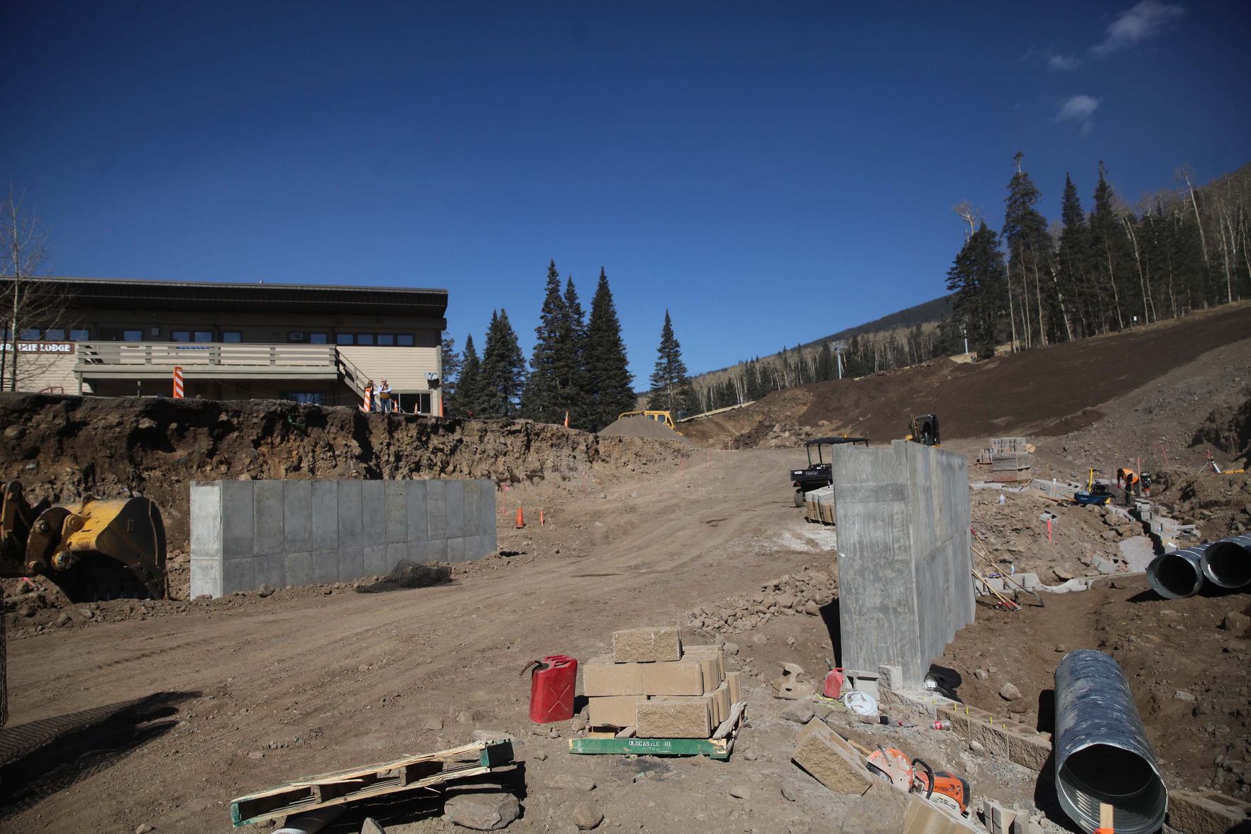 New Crossing bridge at Snowbowl